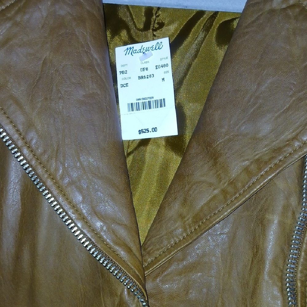 Madewell Tan Leather Jacket - Picture 8 of 11